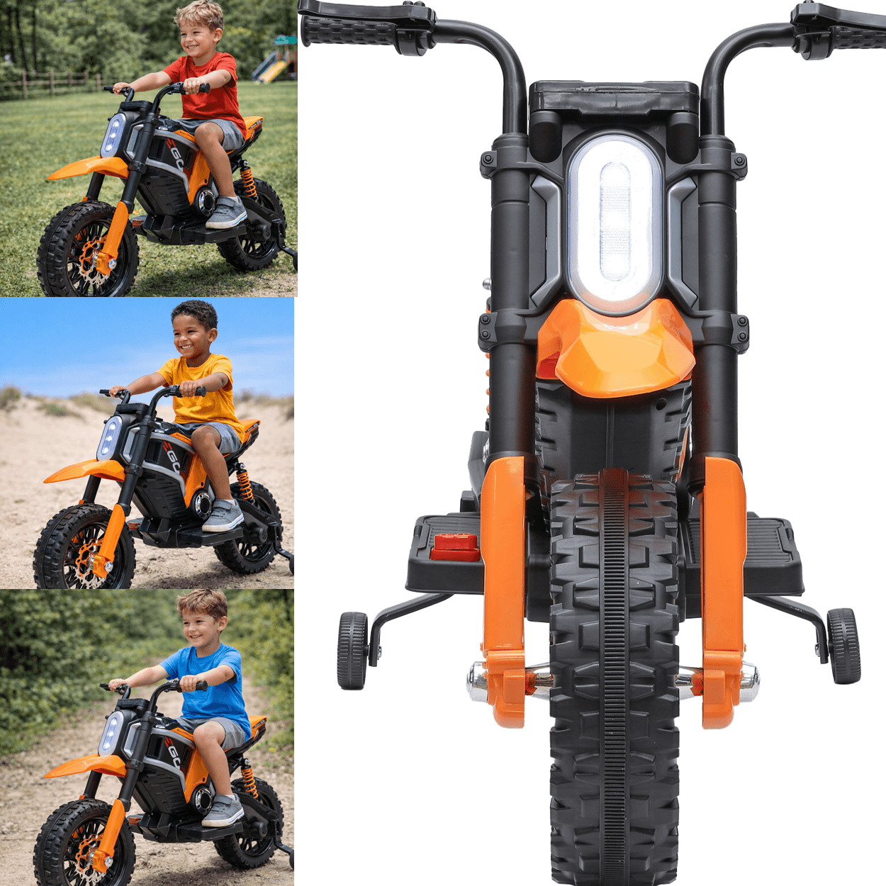 Mini Motocross Elétrica Infantil Zippy Toys ZS Laraja 12V - Maçã