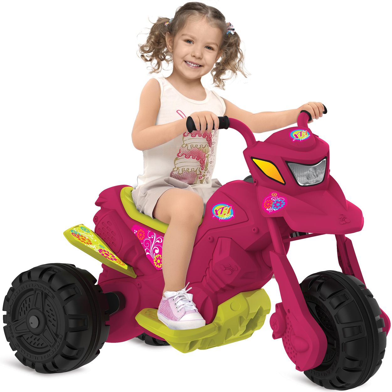 Moto Infantil Scooter Bandeirante Rosa - 2670