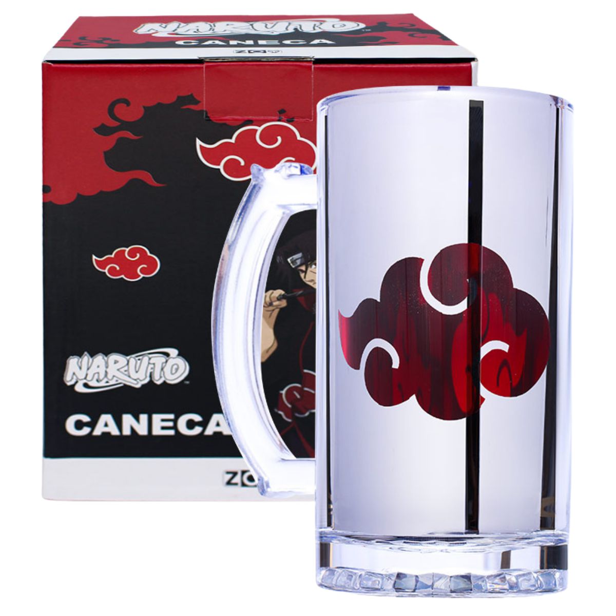 Caneca Naruto Akatsuki Nuvens De Porcelana 300ml Oficial VIZ