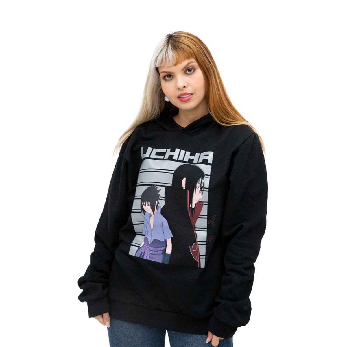 Moletom Unissex Canguru Blusa de Frio Personagens Anime Naruto