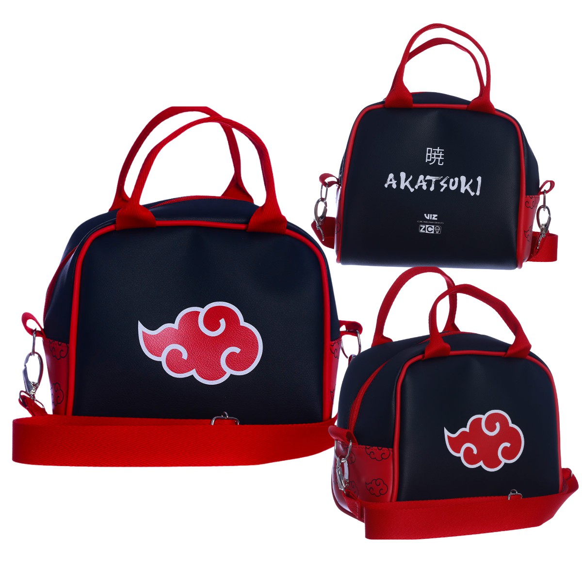 Naruto Bottons Akatsuki Nuvem Vermelha kit com 2 unidades