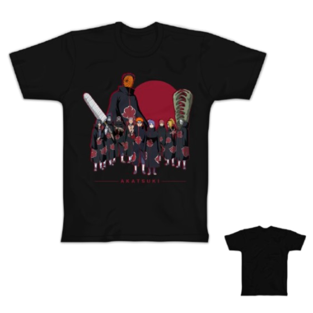 Camiseta Camisa Anime Naruto Personagem Membros Akatsuki