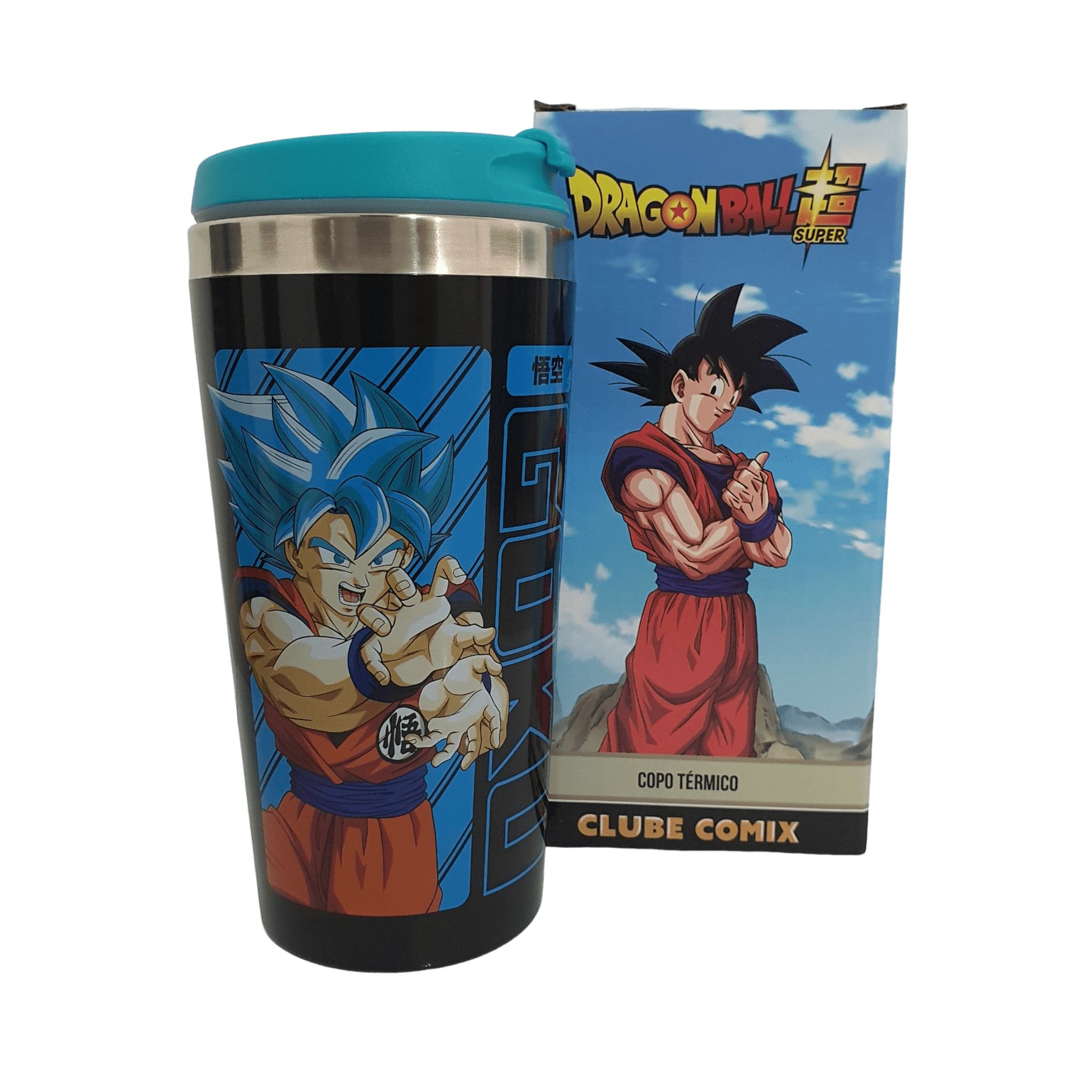 Copo Viagem Dragon Ball Z Goku Fist Desenho Mangá - Zona Criativa