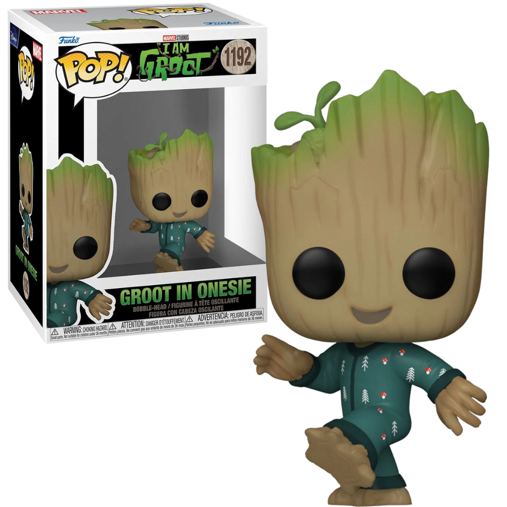 Pop Funko Groot de Macacão Dançando 1192 I Am Baby Marvel