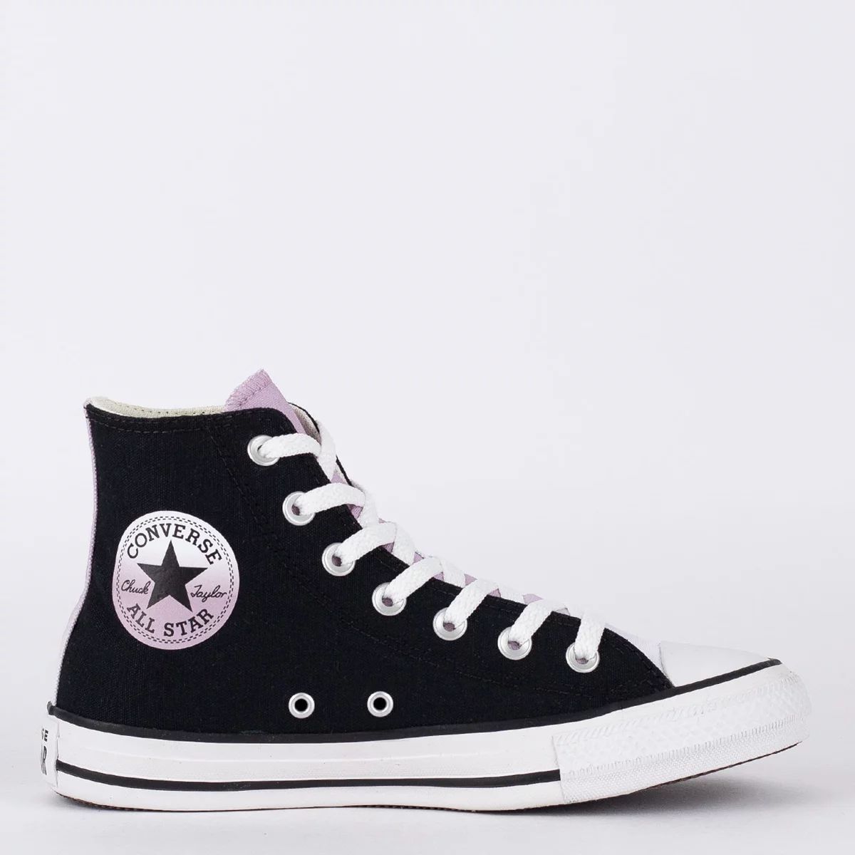 ALL STAR CHUCK TAYLOR PRETO/ROSA PÁLIDO - Loja Rock n' Roll