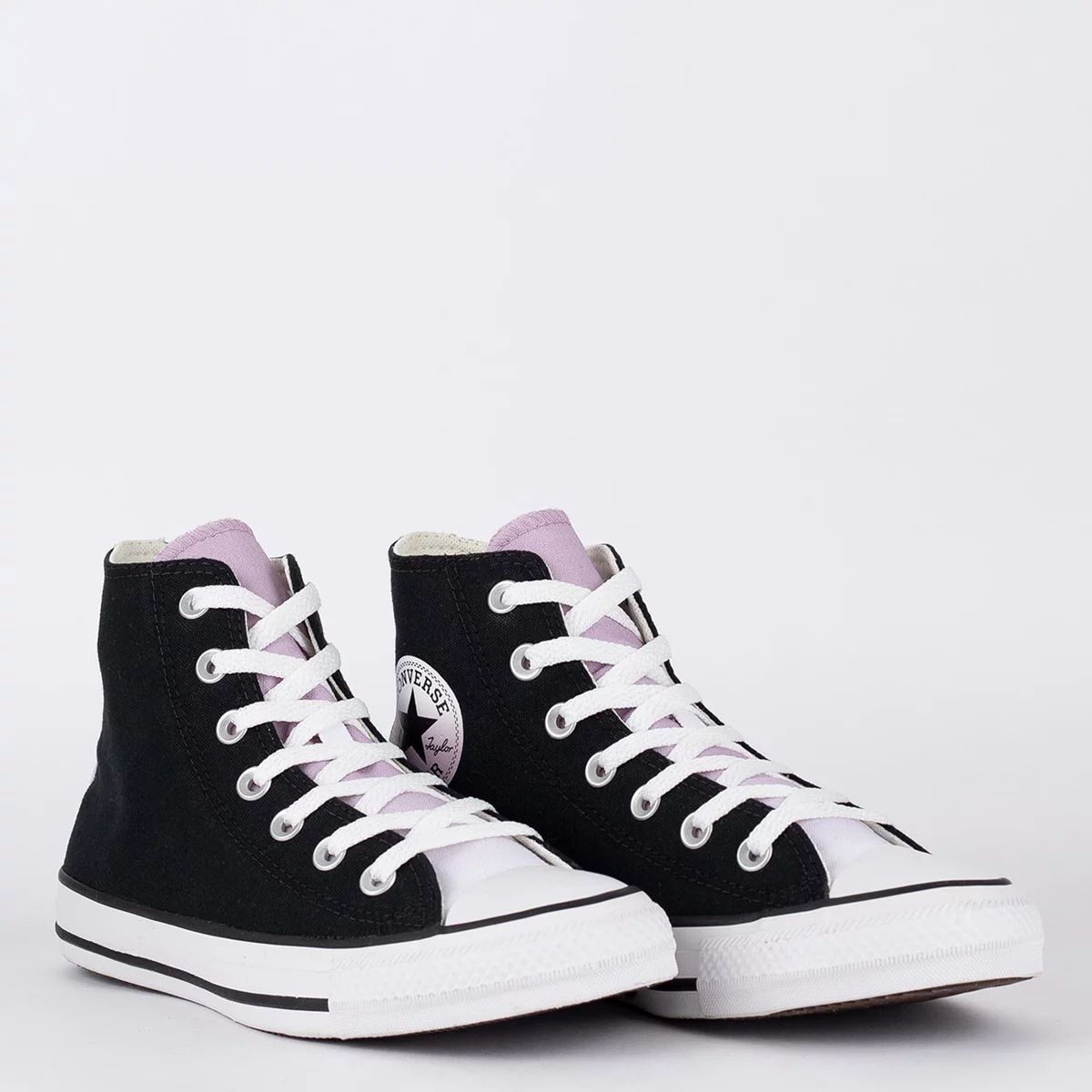 ALL STAR CHUCK TAYLOR PRETO/ROSA PÁLIDO - Loja Rock n' Roll