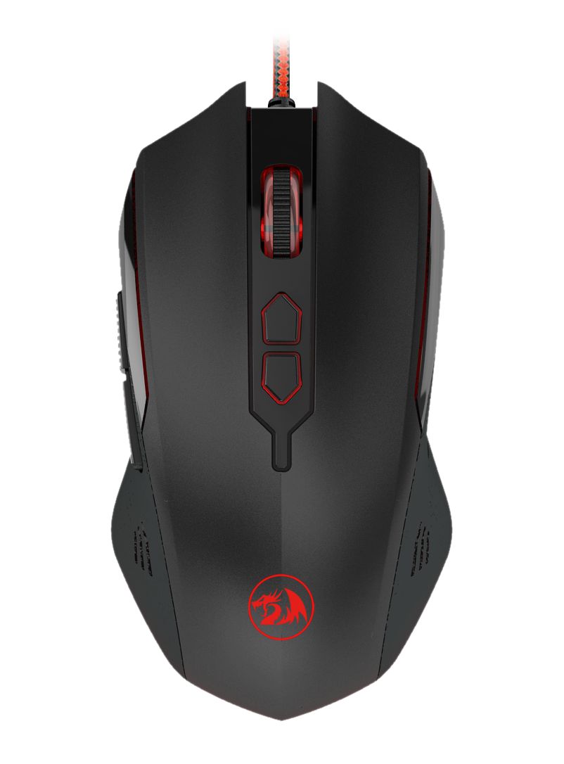 Mouse Gamer Redragon Cerberus, RGB, 7200DPI, Ambidestro, 5 Botões