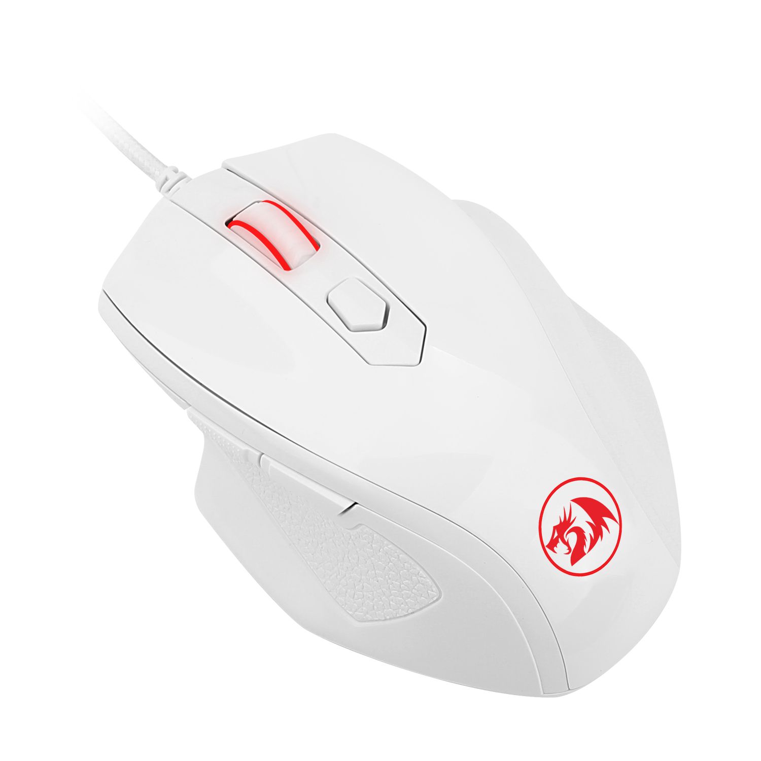 Mouse Gamer Redragon Tiger 2 Lunar White LED Vermelho M709W