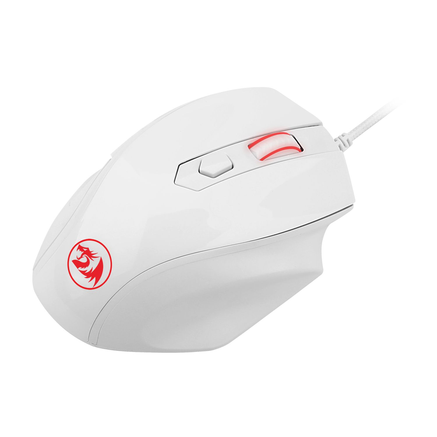 Mouse Gamer Redragon Tiger 2 Lunar White LED Vermelho M709W