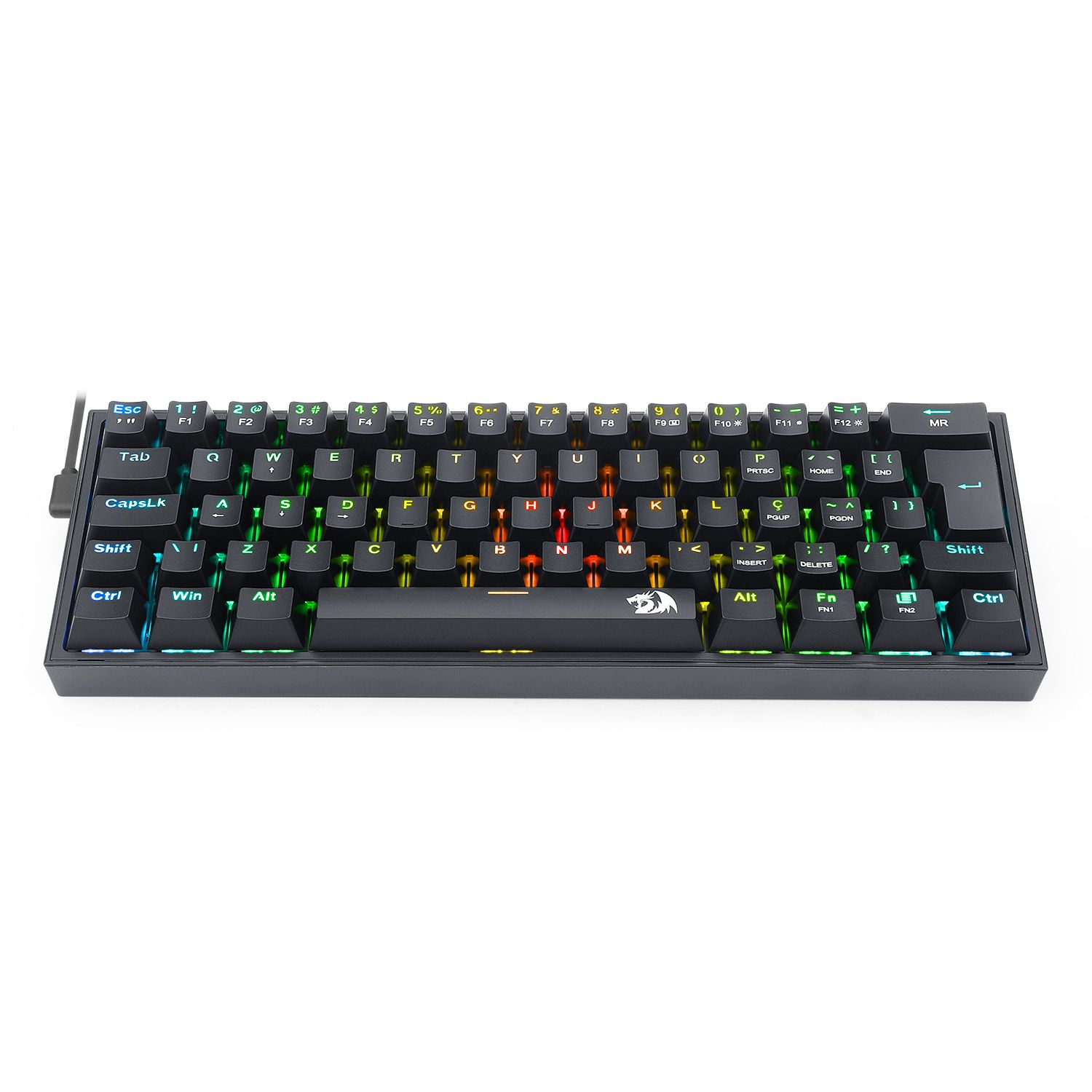 TECLADO MECÂNICO GAMER FIZZ RGB PRETO 60% - Redragon Store