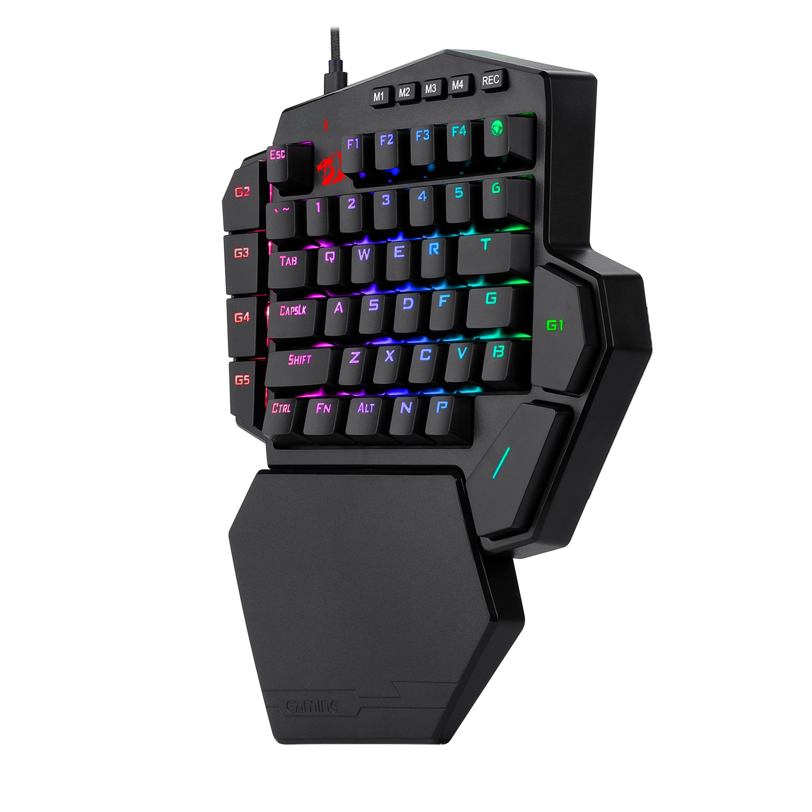 Teclado Mecânico Gamer Ditix – One Handed, Switch Azul, RGB, 7