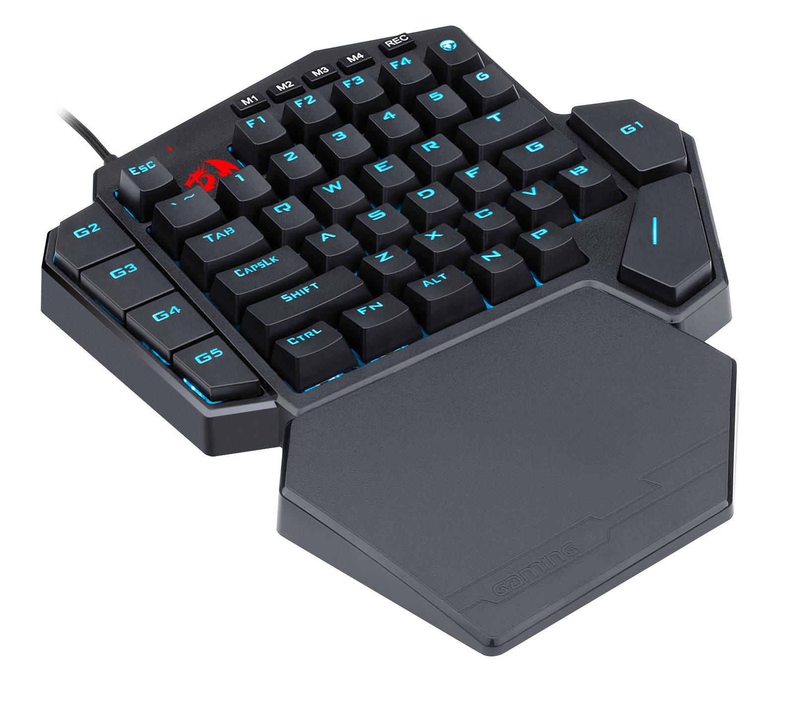 NintendoSwitch　一式 Teclado Mecânico Gamer Ditix – One Handed, Switch Azul, RGB, 7