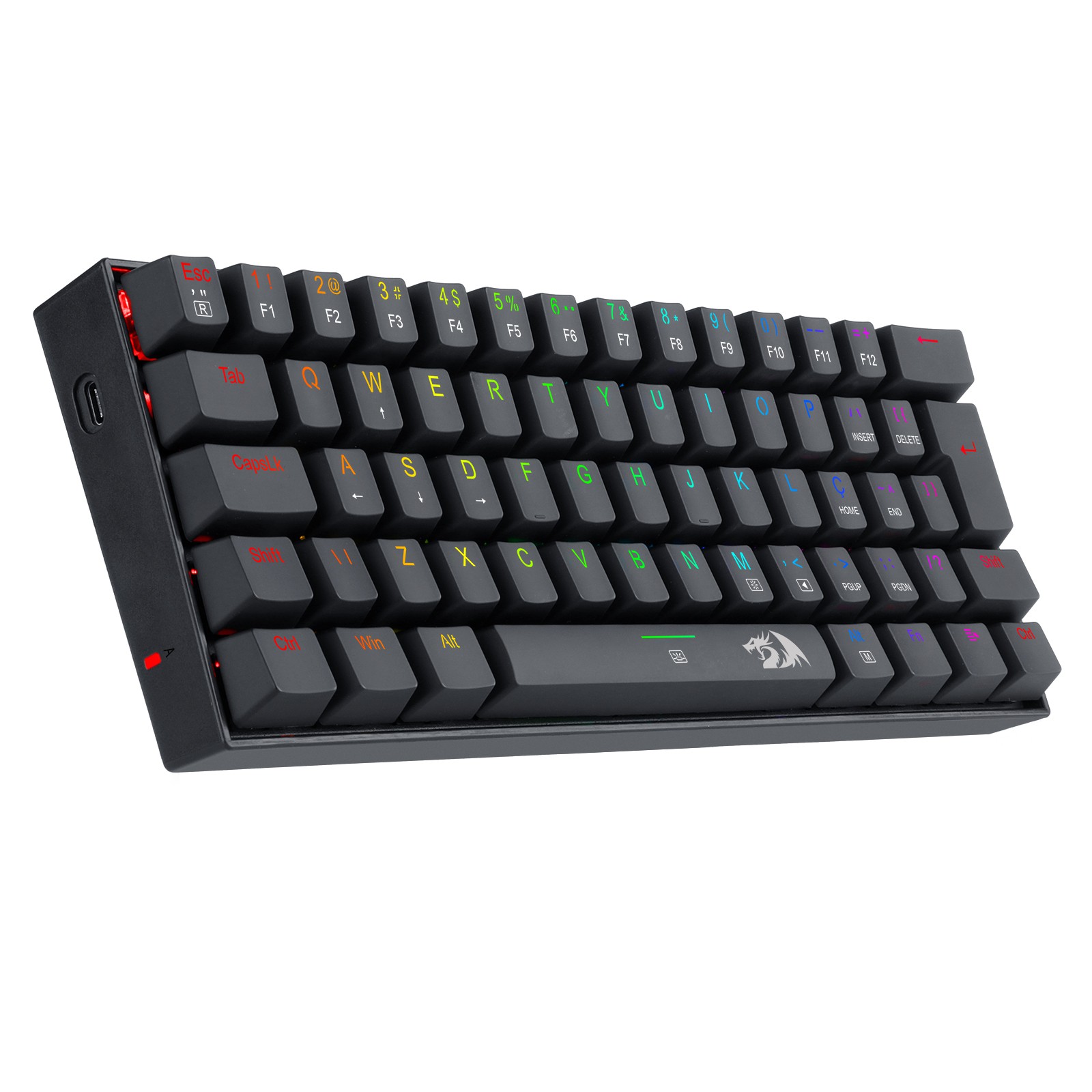 DragonClaw(KD2-60)シリーズ TECLADO MECÂNICO GAMER DRAGONBORN RGB PRETO – ABNT2 60% - Redragon