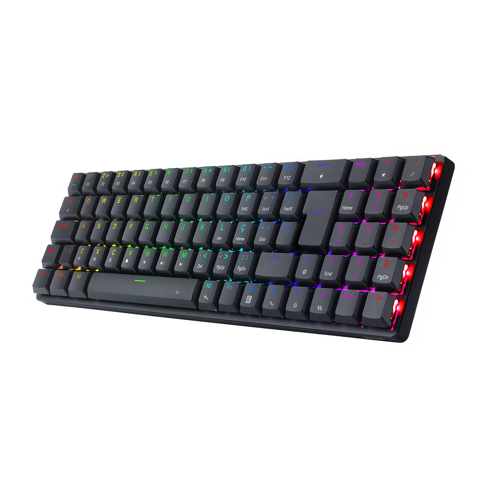 TECLADO MECÂNICO GAMER ASHE RGB PRETO - Redragon Store