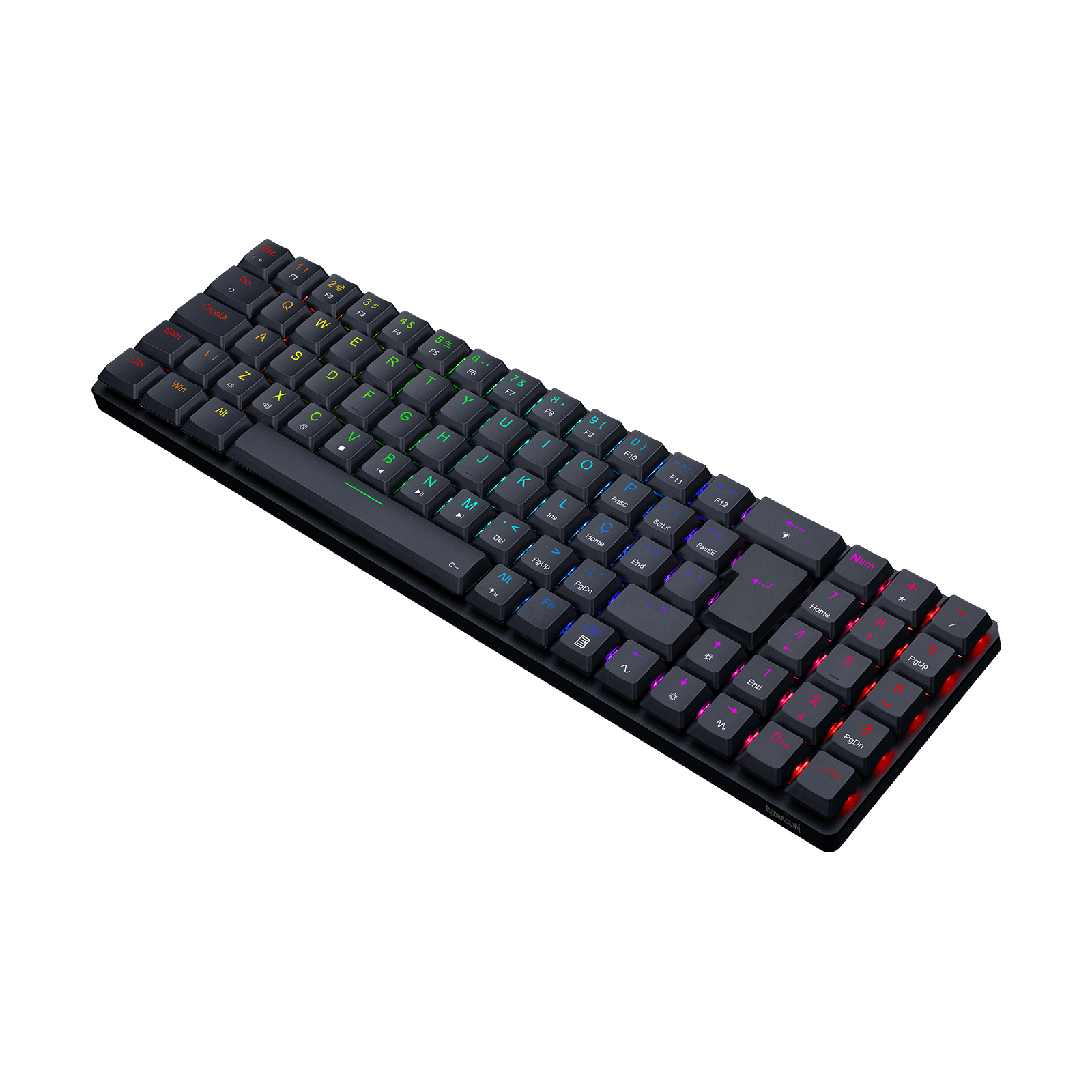 TECLADO MECÂNICO GAMER ASHE RGB PRETO - Redragon Store