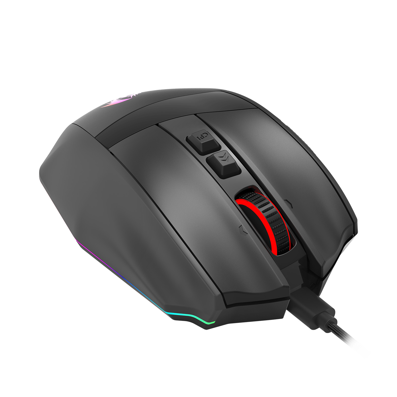 Redragon Rind M813-RGB – Mouse Gamer RGB com 10 Botões, Sensor