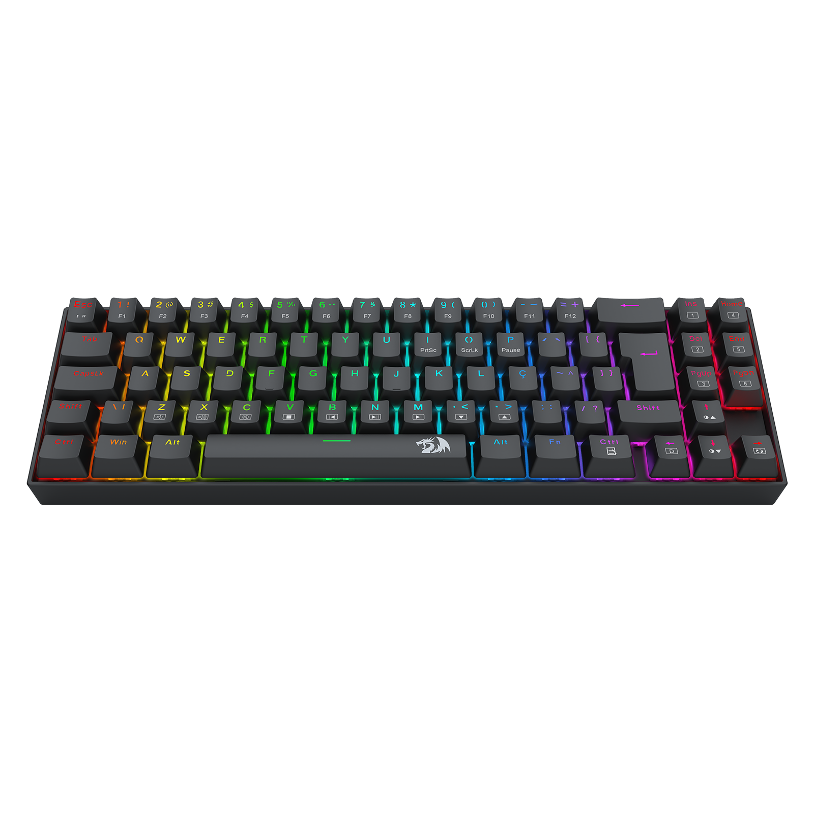 8725 キモかわE DS Teclado Gamer Redragon Deimos K599-KNS – Mecânico 70% Compacto
