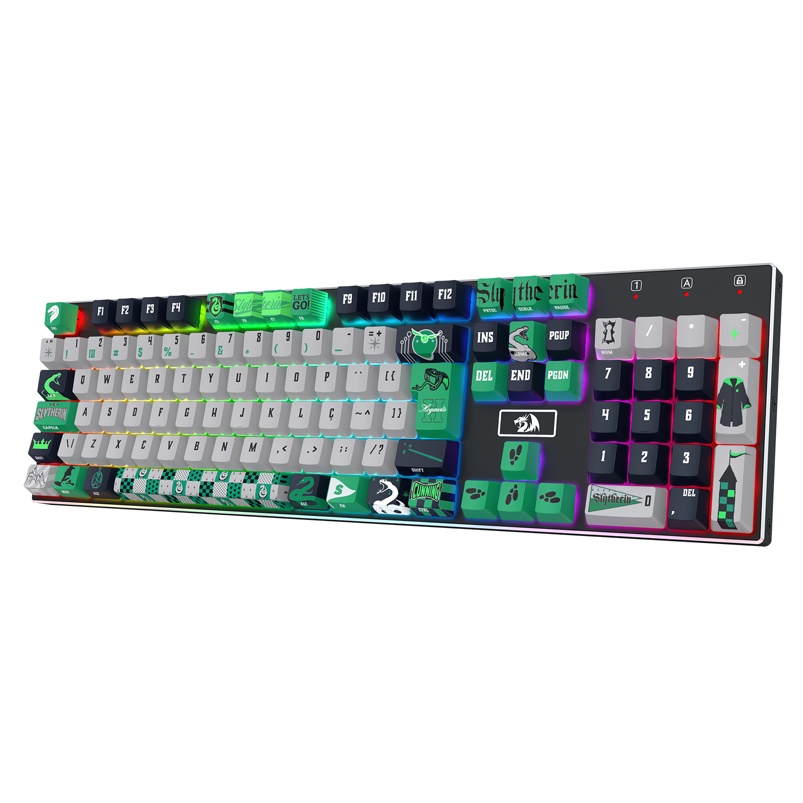 Kit de Keycaps Redragon x Harry Potter Sonserina - PBT Dye Sub