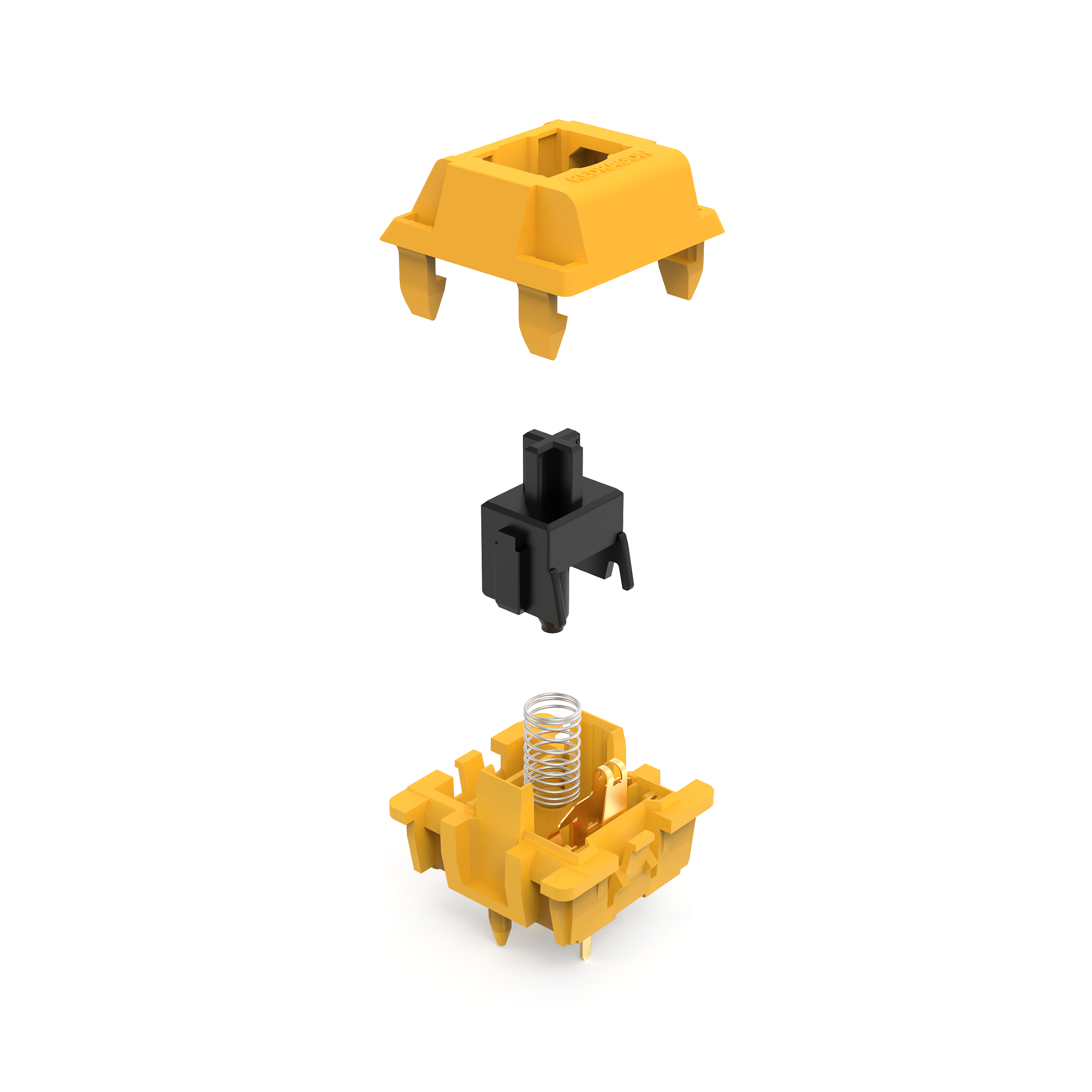 Switch para Teclado Mecânico Redragon Lion Linear Amarelo e Preto