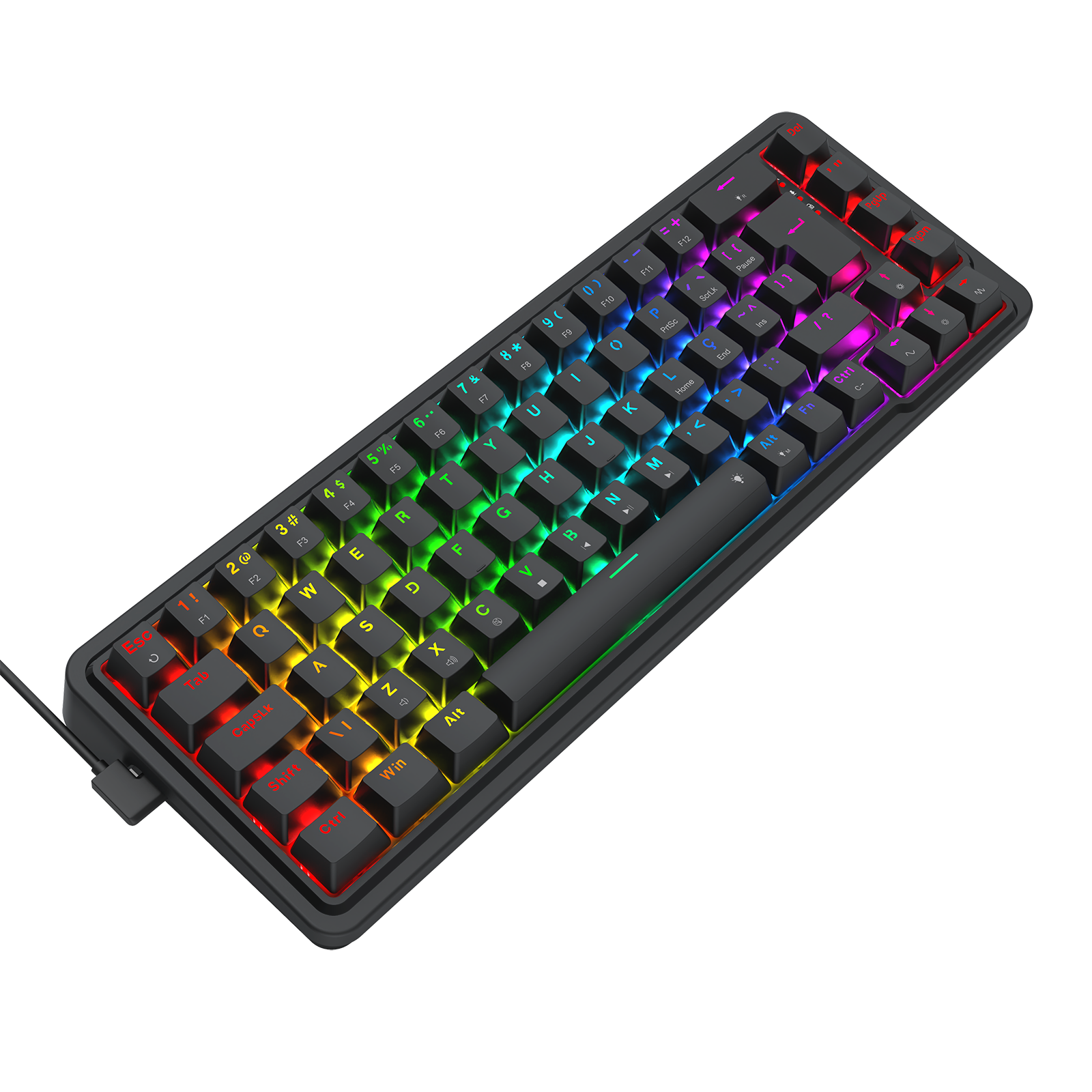 Teclado Mecânico Gamer Redragon Nova RGB 65% – Gasket Mount