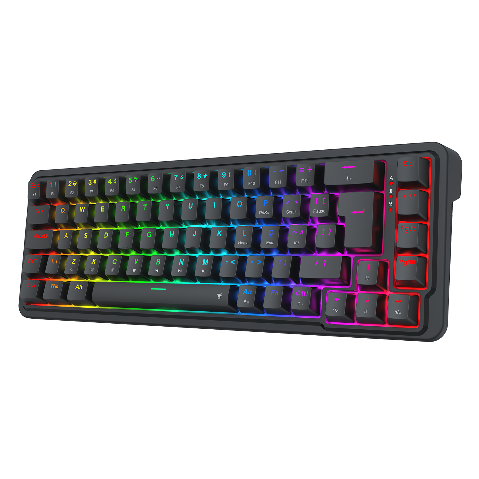 Teclado Mecânico Gamer Redragon Nova RGB 65% – Gasket Mount