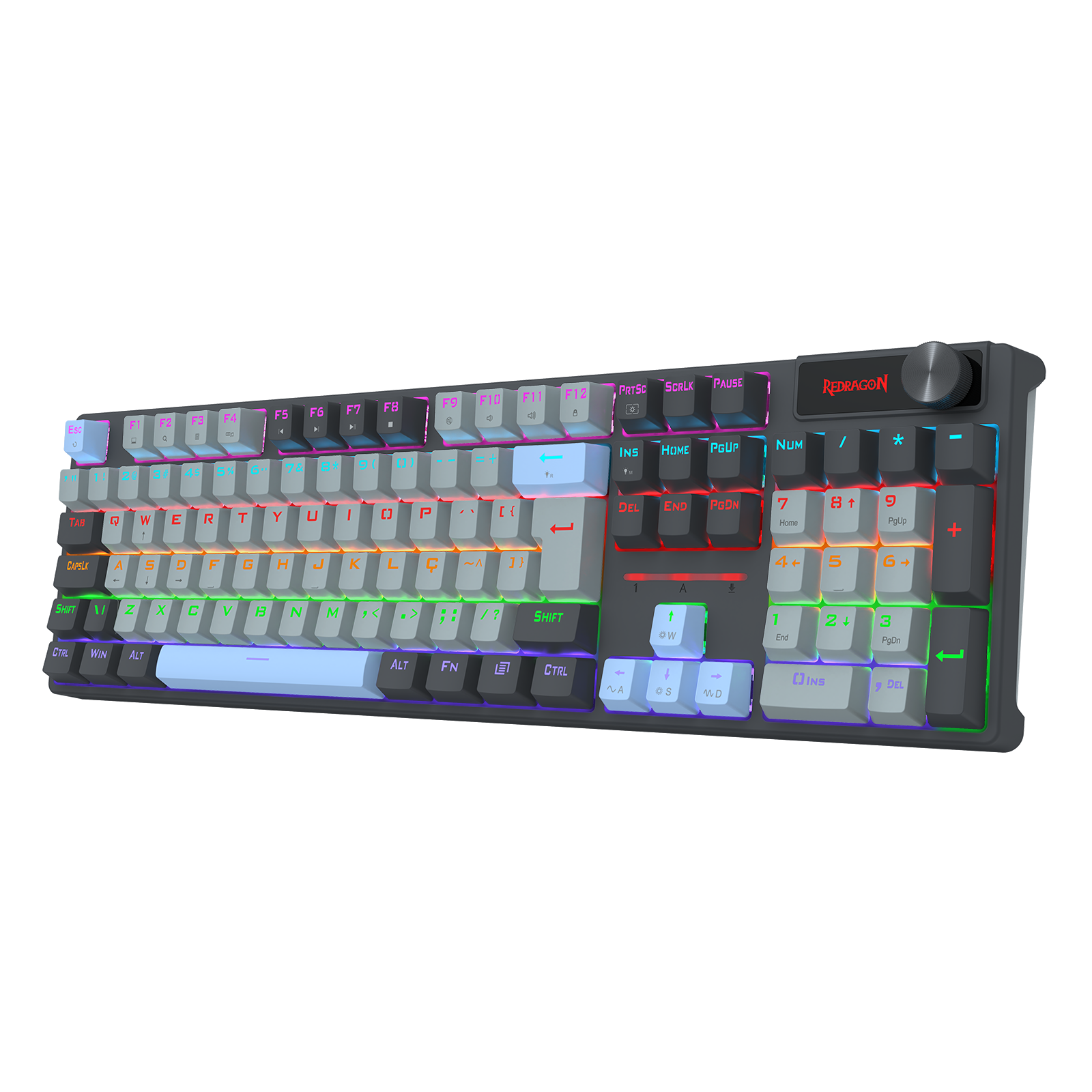 ③ Teclado Mecânico Gamer Redragon Caesura – Switch Marrom, Full Size