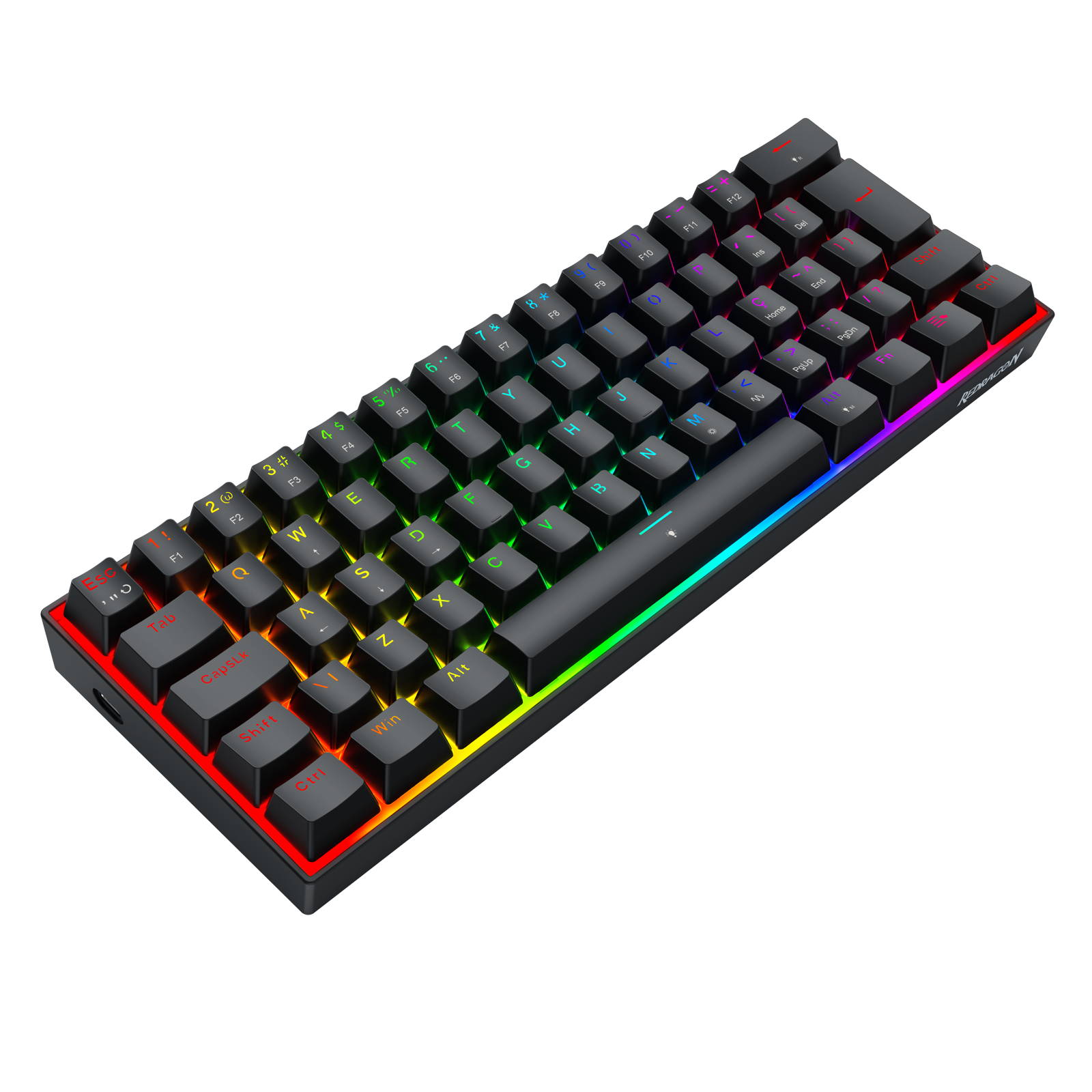 Teclado Magnético Gamer Redragon Fizz RGB 60% – Rapid Trigger, 8K