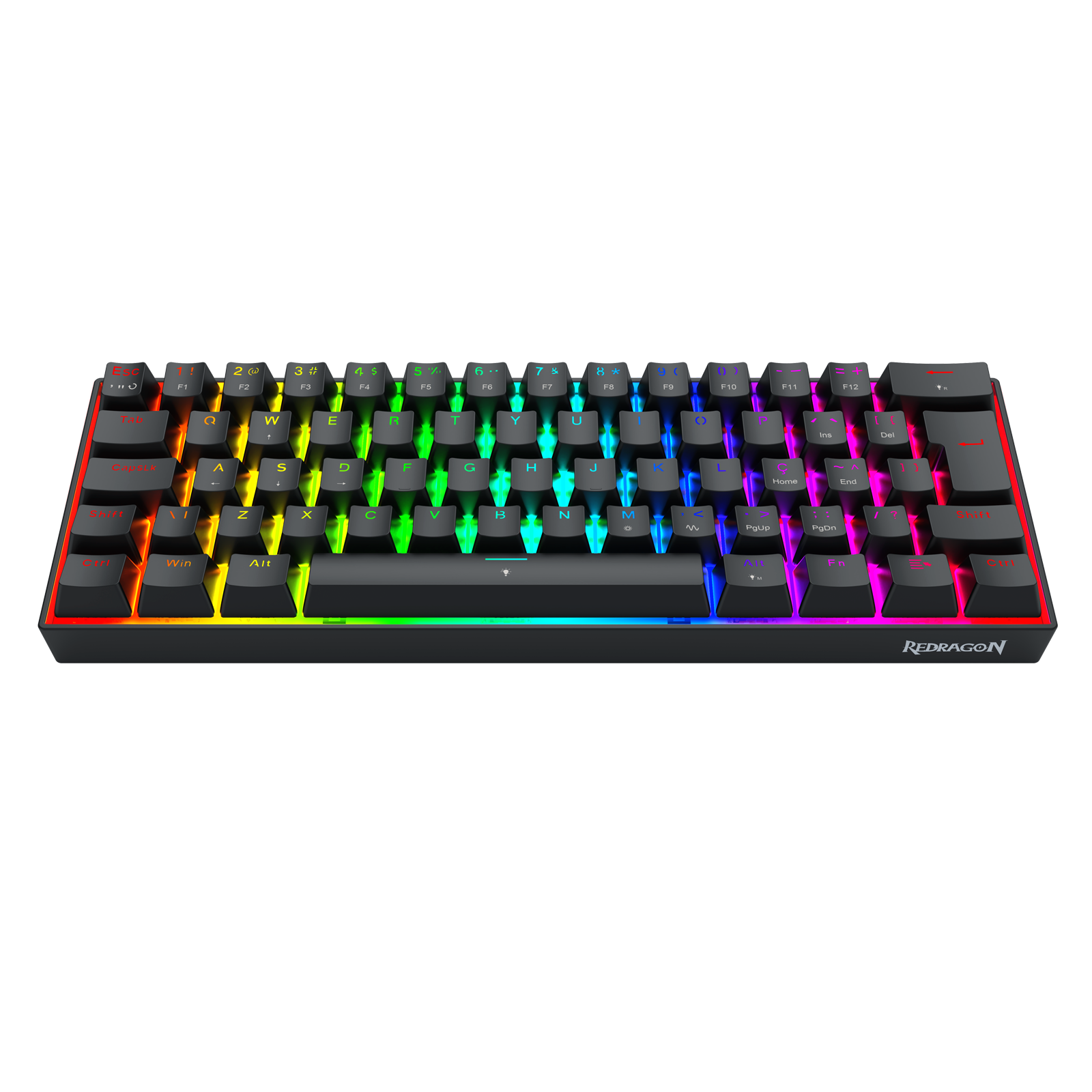 Teclado Magnético Gamer Redragon Fizz RGB 60% – Rapid Trigger, 8K
