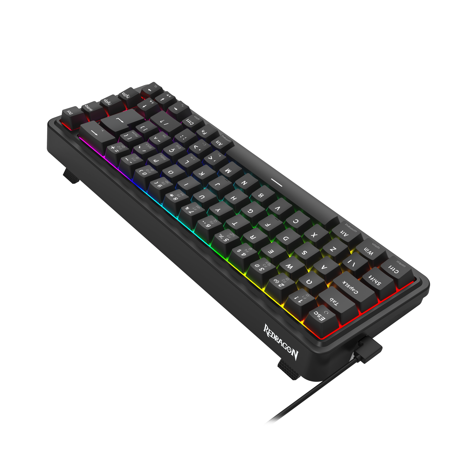 Teclado Magnético Gamer Redragon Nova RGB 65% ABNT2 – UltraMag