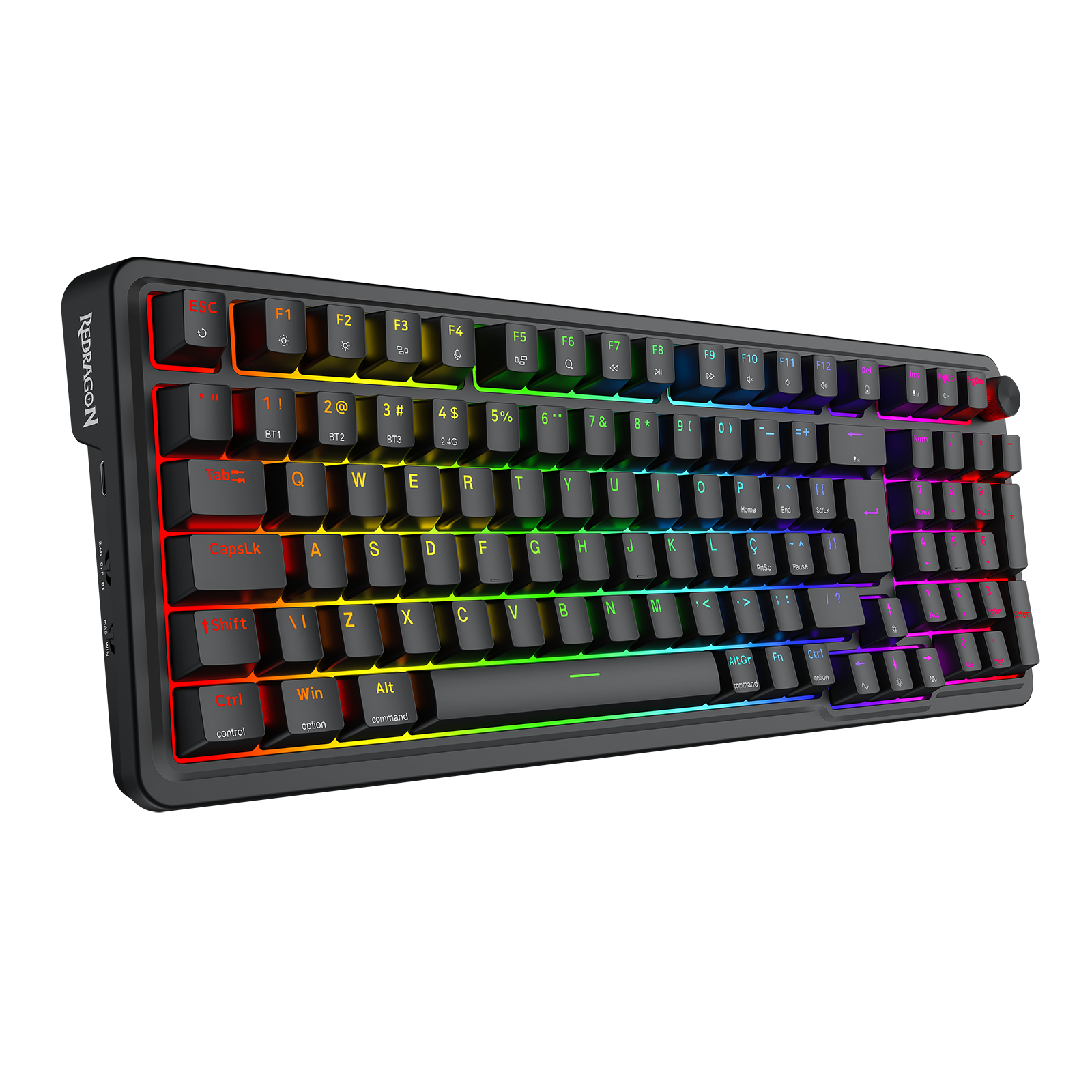 Teclado Mecânico Gamer Redragon Eisa Pro K686-RGB-PRO – Tri-Mode