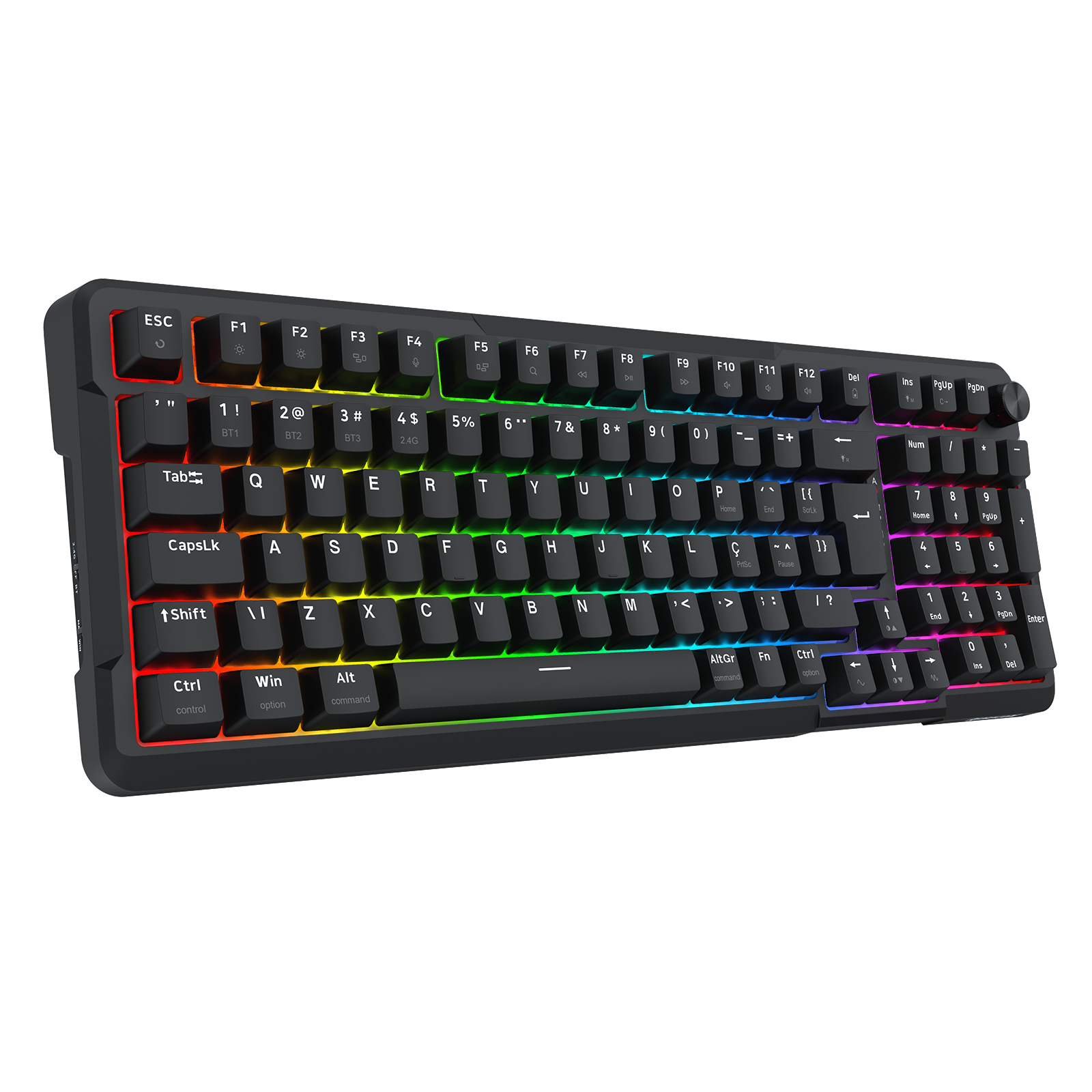 ロベ　rk.k Teclado Mecânico Gamer Redragon Arlokks RGB Gasket Mount 1800
