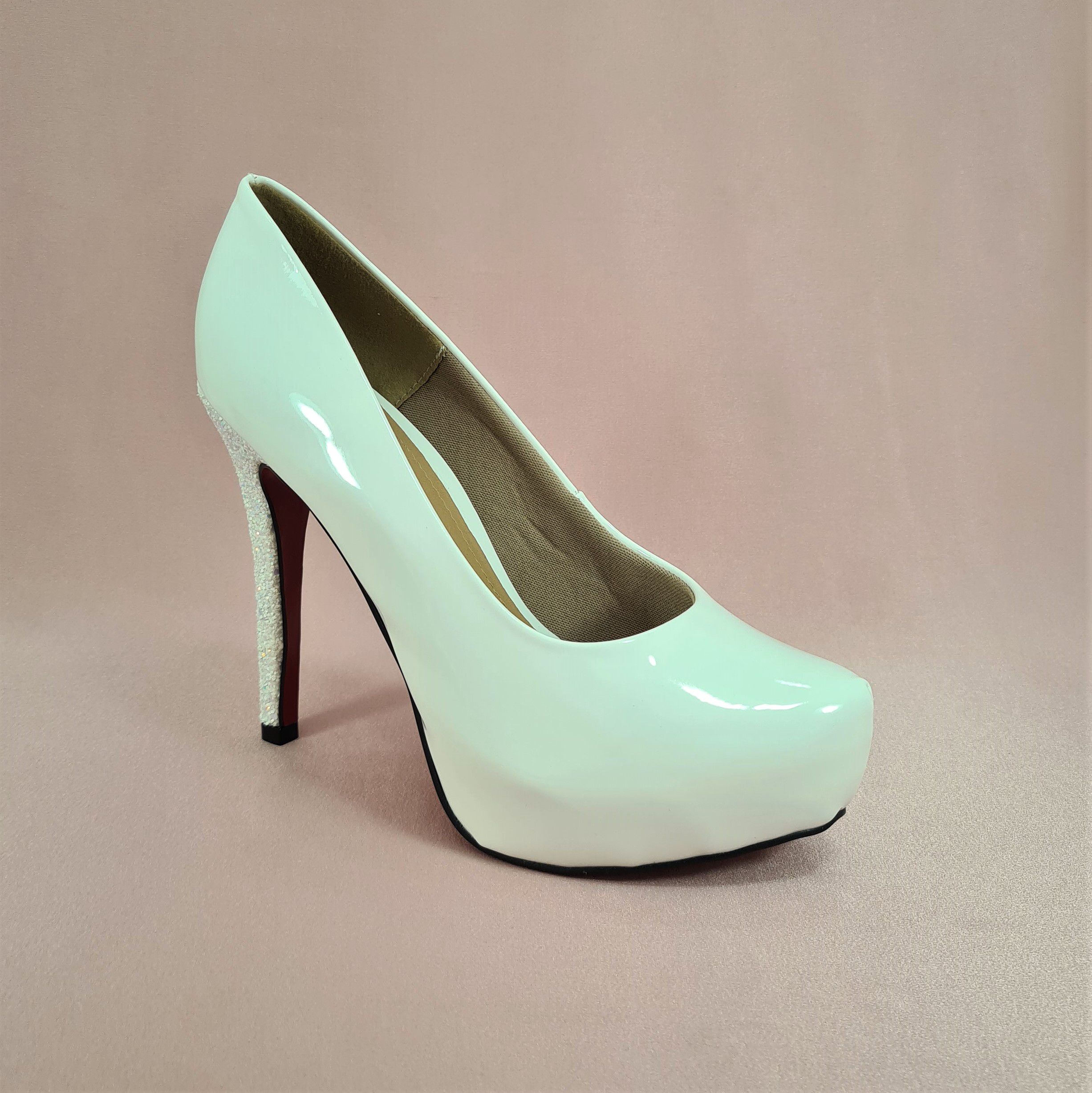 sapato feminino salto alto casamento noiva glitter branco dom amazona -  Kalceaki Calçados | Calçados Numeração Grande do 33 ao 45