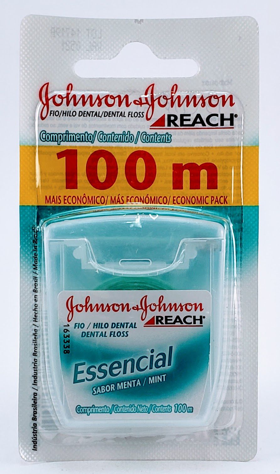 Fio Dental Johnson & Johnson Reach Essencial Menta 100m