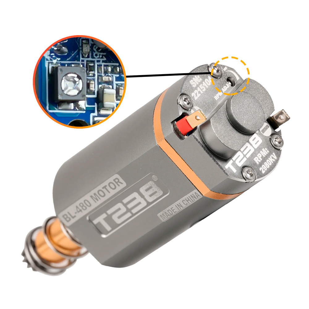 Motor T238 Brushless BL-480 39000 RPM Long - Ed Esportes
