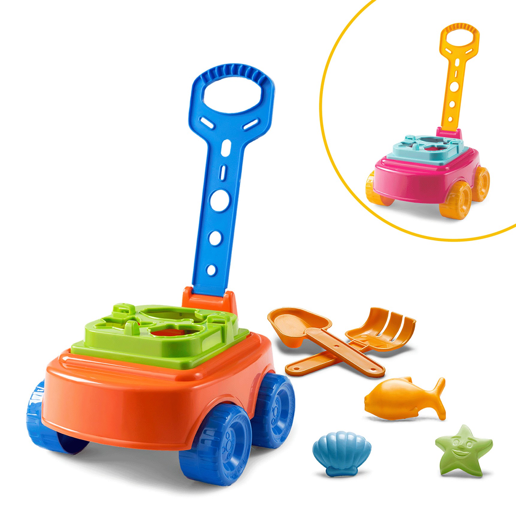 Brinquedo Baby Land Dino Escolar Rosa - TotalBaby Store