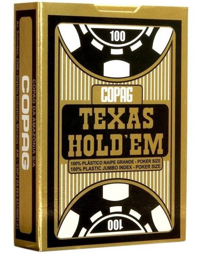 Copag Texas Hold'em Argento Poker Carte Casinò Ponte Nero Peek Indice