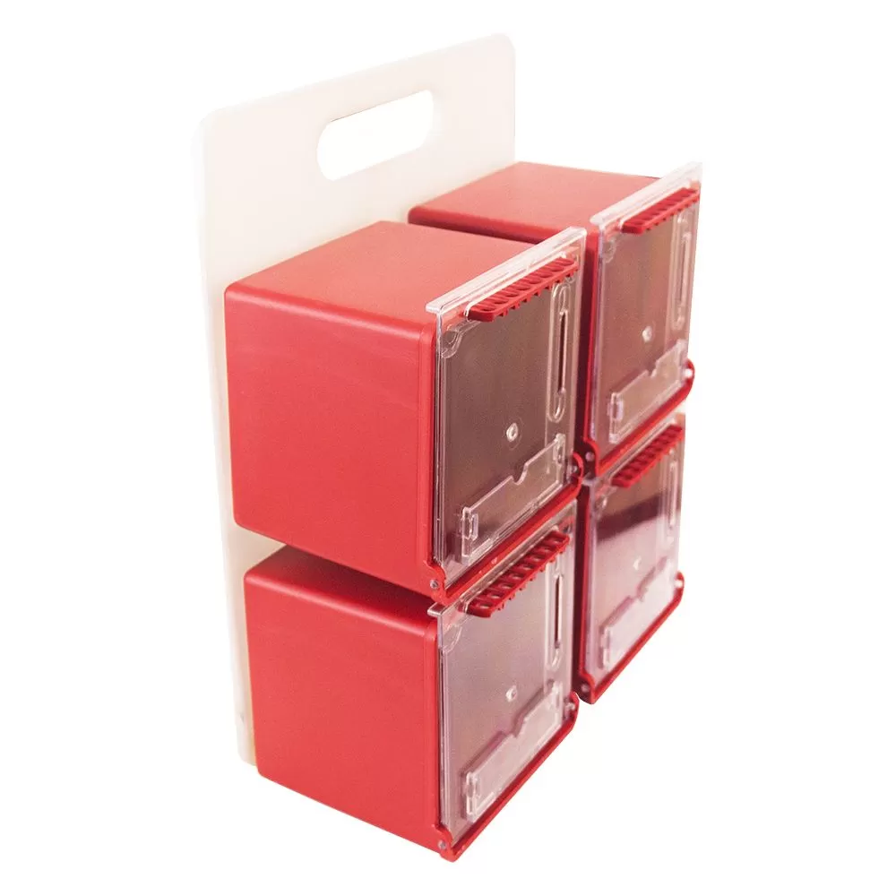 Master Lock 5424D - Pacote Com 4 Cadeados Portáteis Com Mostrador