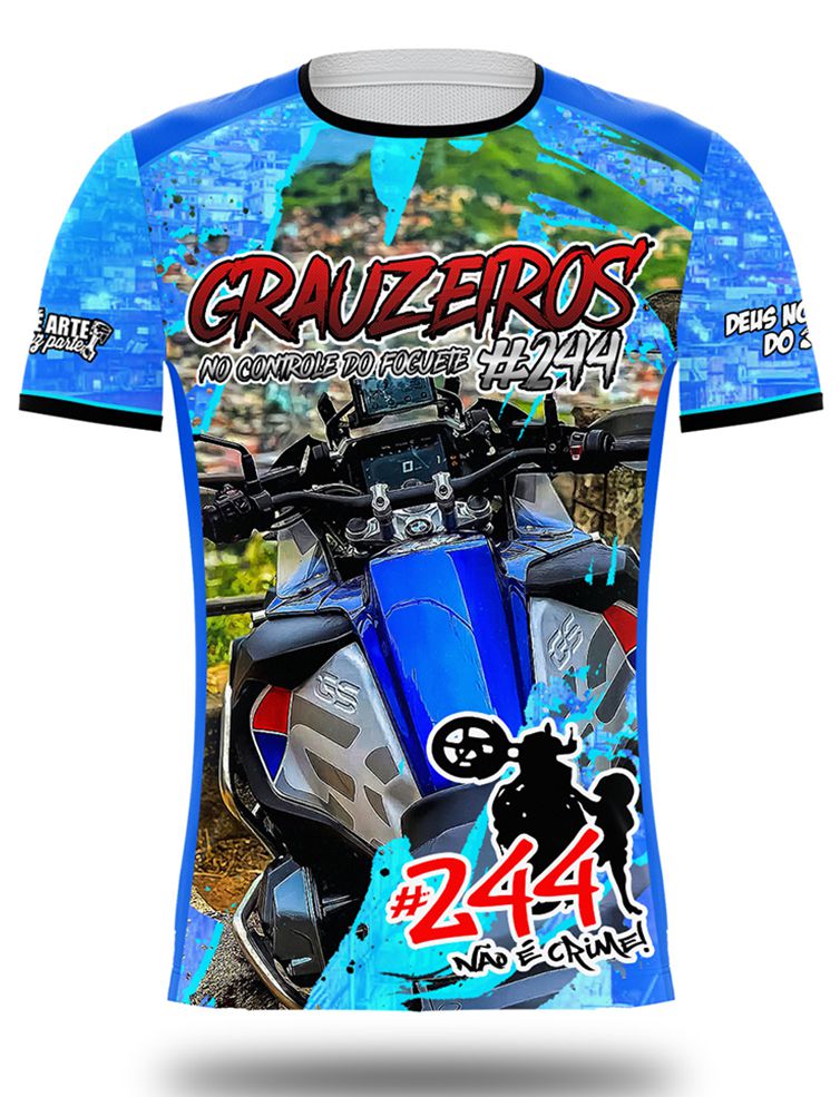 Camiseta 244 Não é Crime Grauzeiros 244 Branca - Innove Sports