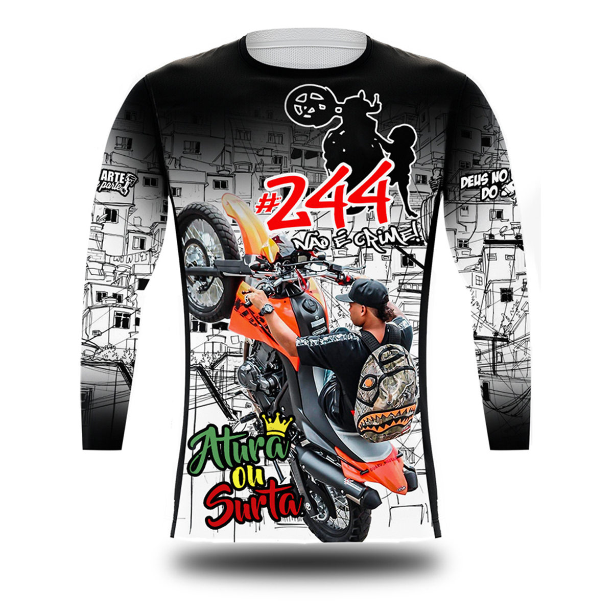 Blusa Moletom Sem Bolso Motos 244 Família Grau É Arte - Innove Sports