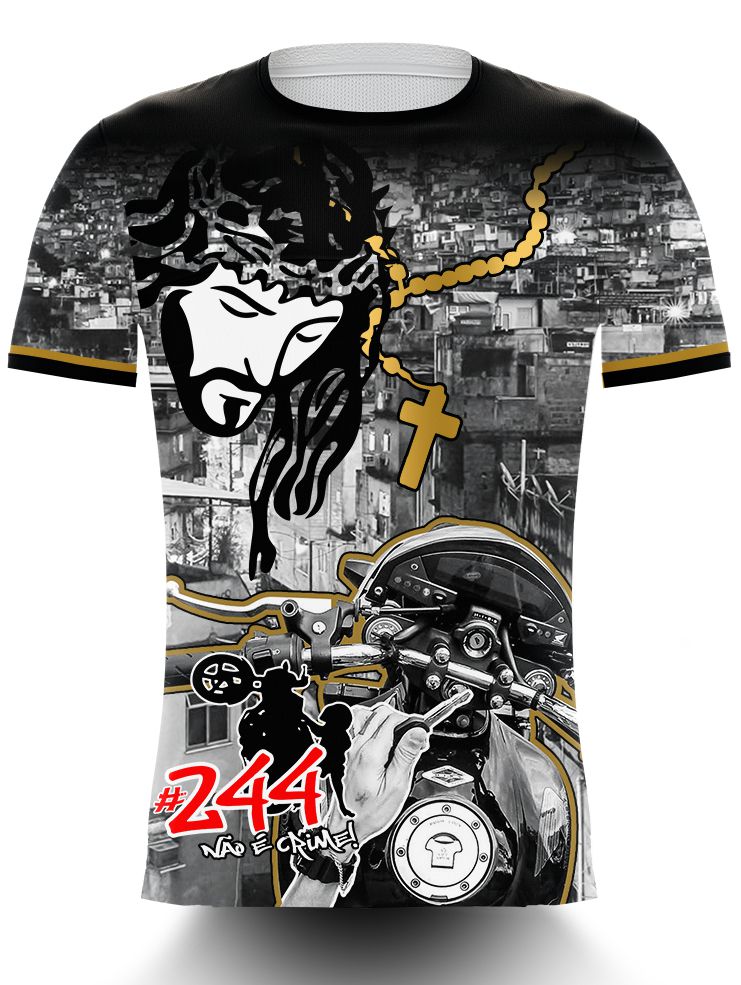 Camiseta Camisa Motos Grau 244 Não É Crime