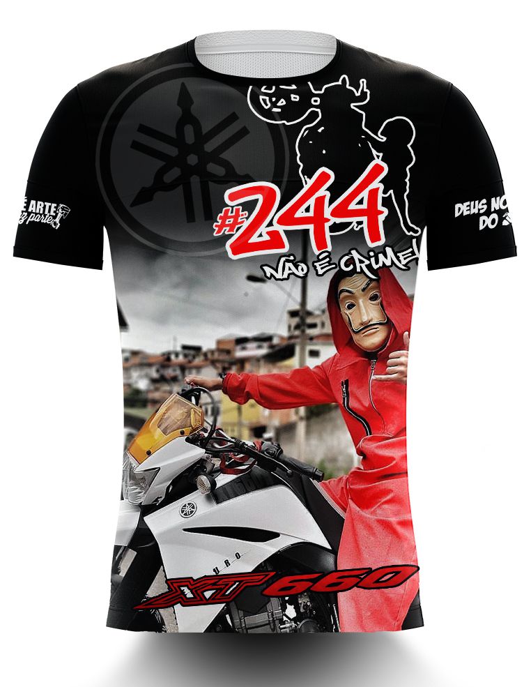 Camiseta 244 Não é Crime - CG TITAN 160 - Innove Sports