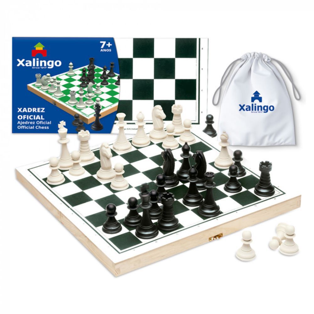 Jogo pedagógico xadrez e damas master xalingo - MEGA IMPRESS - Papelaria,  Copos Personalizados, Gráfica Rápida e Muiiito mais