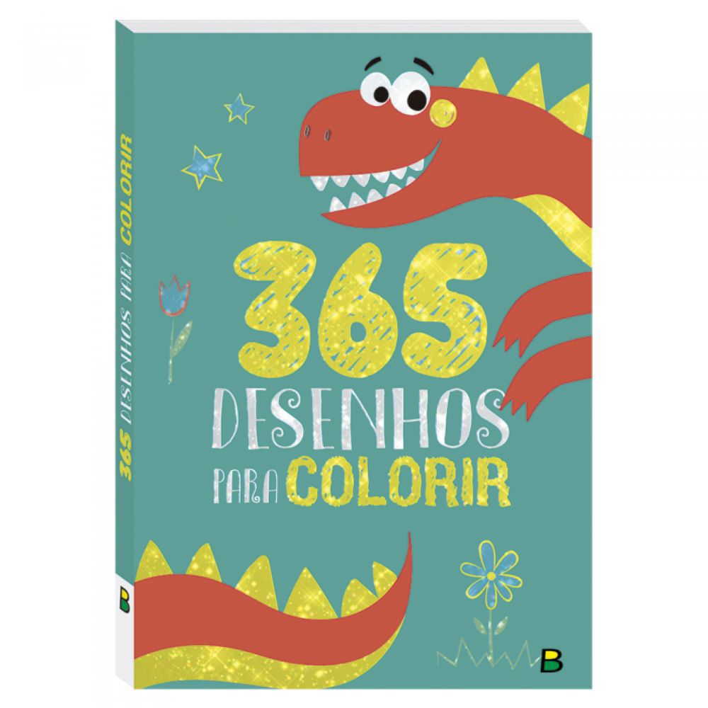 Livro Infantil 2 a 6 Anos 365 Dinossauros para Colorir Todolivro