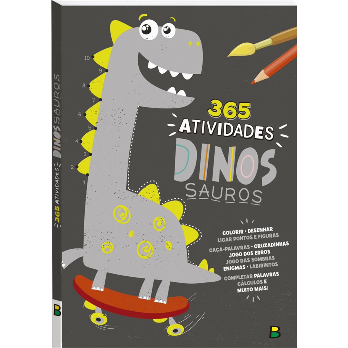 Livro Blocão de colorir Dinossauros incríveis - Ciranda Cultural