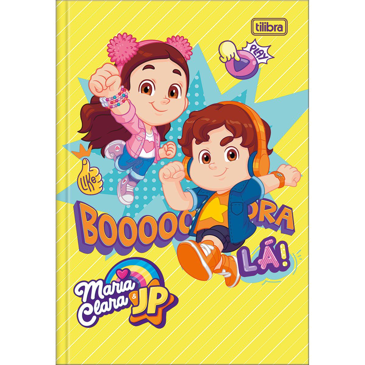 Caderno Maria Clara e JP 1/4 Brochura Capa Dura 80f Tilibra MEGA IMPRESS Papelaria, Copos Caderno Maria Clara e JP 1/4 Brochura Capa Dura 80f Tilibra MEGA IMPRESS Papelaria, Copos