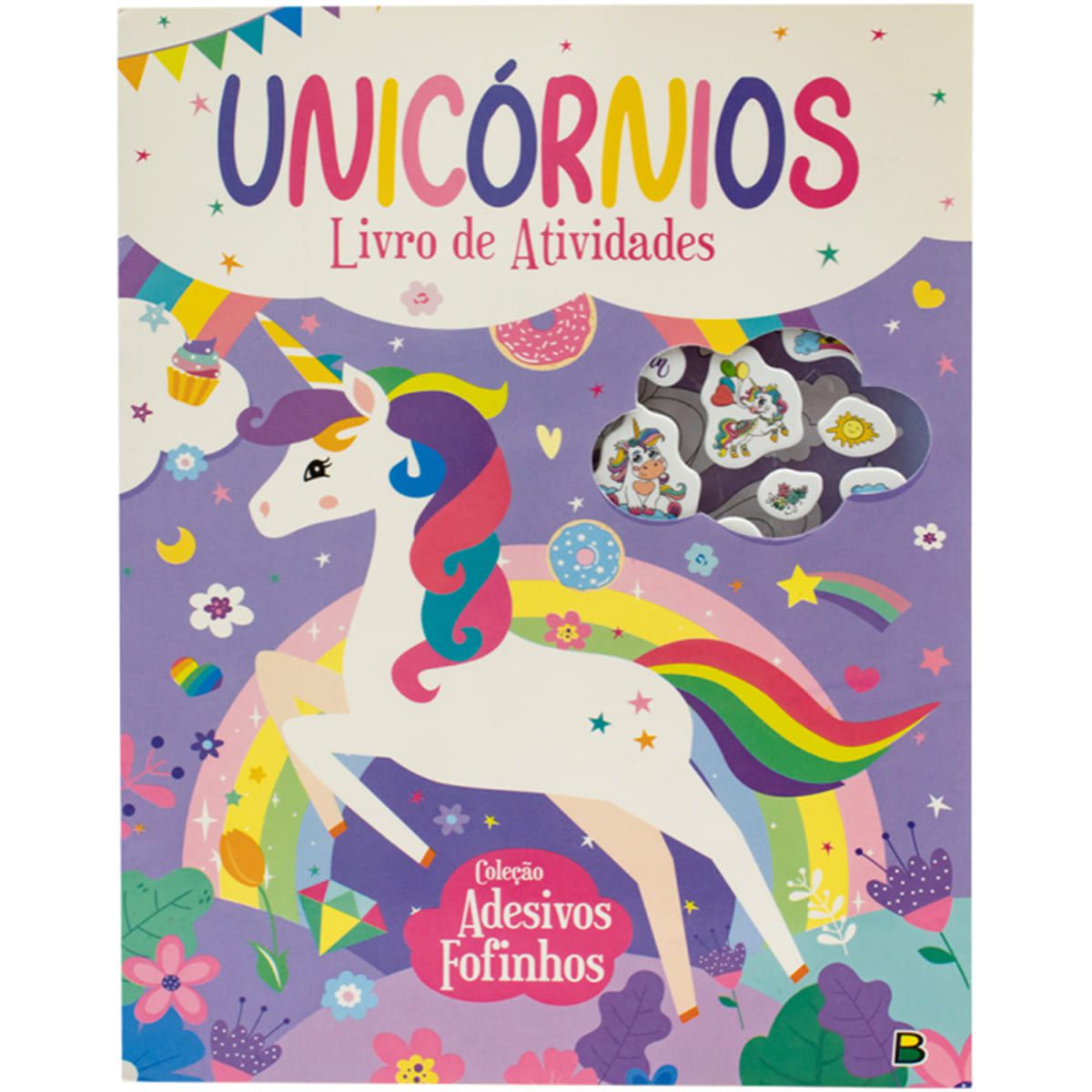 Livro de Atividades Infantil - Adesivos Fofinhos: Meninas