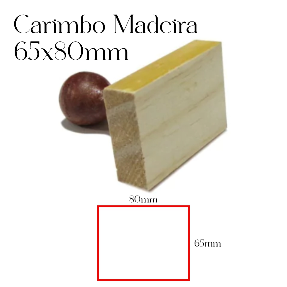 Carimbo Personalizado de Madeira 35x75mm - MEGA IMPRESS - Papelaria, Copos  Personalizados, Gráfica Rápida e Muiiito mais