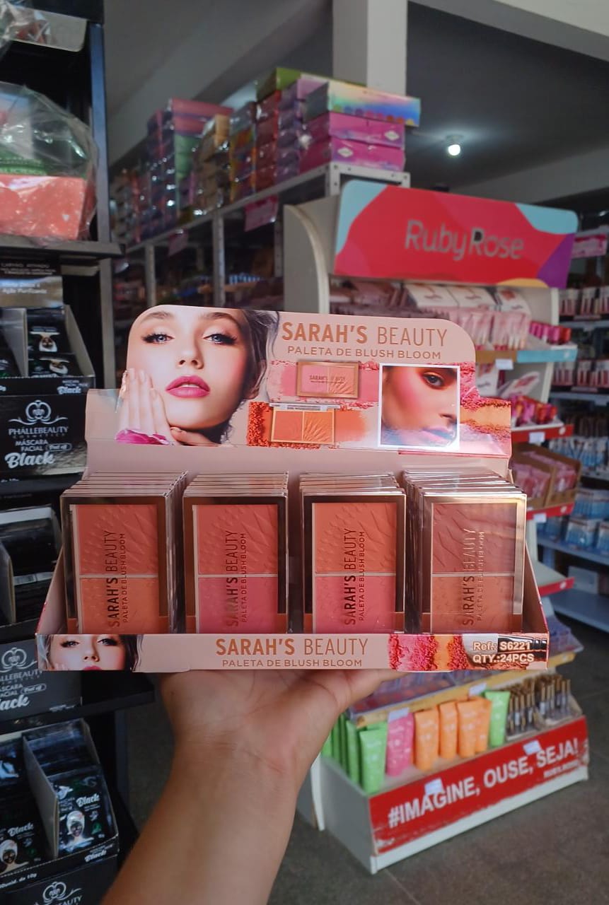 PALETA DE BLUSH BLOOM S6221 SARAHS BEAUTY Distribuidora dos Cosmeticos Tudo para o