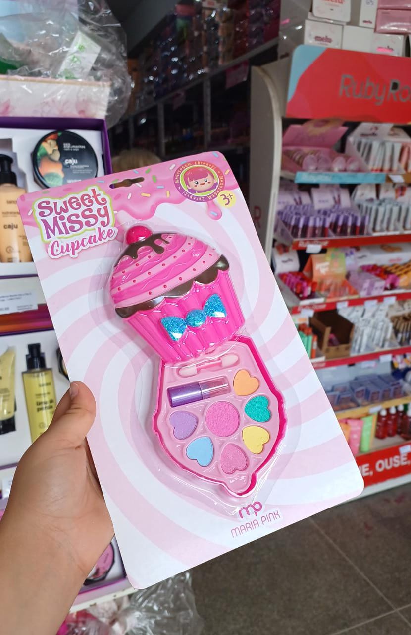 Kit de maquiagem Infantil para boneca cupcake fashion Girl