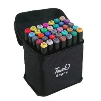 Kit 36 Canetas Artísticas + Livro para Colorir Holográfico Bobbie Good ...